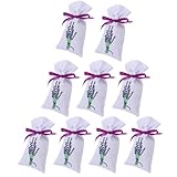 Alipis Leere Lavendelsäckchen 9 Stück Atmungsaktive Duftbeutel aus Glattem Material Kompakte Hängende Duftsäckchen für Auto Schrank und Selbstgemacht Anhänger