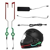 Helmlichter LED Motorrad Fahren Helm Lampe 3 Modi LED Streifen Zubehör Dekoration für Reiten Motorrad Road Trips Nachtfahrten