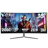 Z-Edge 30 Zoll Ultrawide Curved Gaming Monitor 200Hz (DP) 165Hz (HDMI) 1ms MPRT, 2560x1080 VA Panel, 21:9 R1500 Curved Bildschirm, 99% sRGB, 300cd/m² Helligkeit, FreeSync, HDMI & DisplayPort, Schwarz
