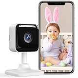 GNCC Babyphone mit Kamera, Baby Monitor mit Kamera und app, 1080P BabyKamera WLAN, Babyphone mit Nachtsicht, Bewegungserkennung, 2-Wege-Audio, SD/Cloud-Speicher, Kompatibel mit Alexa