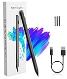 Microsoft Surface Pen - Surface Stylus für Surface Pro 11/10/9/X/8/7/6/5/4/3, Surface Go 4/3/2/1, Surface Laptop/Studio/Book 4/3/2/1 Stylus Stift mit Palm Rejection, 4096 Druckstufe, USB C Aufladung