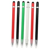 jojofuny 6 Stück Ewiger Tintenloser Bleistift Metallstifte mit Radiergummi Unendliches Schreiben für Schüler Künstler und Lehrer Geeignet für Papiersorten Kreative Designs Langlebig und