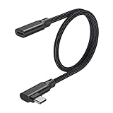 ManJiaHui USB C Verlängerungskabel (0,5M/10Gbps/100W PD/4K 60Hz), USB 3.2 Gen 2 Typ C Stecker auf Buchse Datenkabel kompatibel mit MacBook Pro Air,iPad Pro mini 6 Air 4,Pixel 6 Pro,Galaxy S22