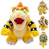 Bowser Mario Plüsch, Bowser Anime Plush Figuren, Bowser Plüschtier Spielzeug, Spiel Bowser Plüsch Puppe Spielzeug, Bowser Plüsch Stofftier, Mario Bowser Plüschtier, für Kinder, Fans und Sammler