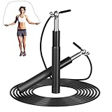 SRLWMYI Springseil Speed Rope Seilspringen Erwachsene Springseil Erwachsene Fitness Speed-Springseil 3 Meter Profi Kugellager Verstellbares Training für Erwachsene Springseil für Kinder.