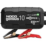NOCO GENIUS10: 10A 6V/12V Intelligentes Batterieladegerät – Automatischer Erhaltungslader, Ladegerät & Entsulfator mit Überladeschutz & Temperaturkompensation – Für Blei- & Lithiumbatterien