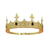Metall-Kronen-Tiaras mit Edelsteinen für Herren, Cosplay-Zubehör für Hochzeiten und Motto-Partys, formelle Veranstaltung, modisches Haarband, Einheitsgröße, Wie beschrieben, Wie beschrieben
