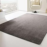 Steffensmeier Kurzflor Teppich Cambridge, Wohnzimmer, Schlafzimmer, in Anthrazit, Größe: 200x250 cm