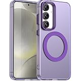 YUECXIN Magnetisch Hülle für Xiaomi Redmi Note 15 5G Kompatibel mit MagSafe Kabellosem Laden, Ultra Dünn Durchscheinende Matt Handyhülle TPU Stoßfest Schutzhülle. Lila