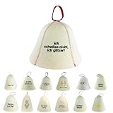 GMMH Saunahut Saunamütze aus Wollfilz (20-018) Filz Saunakappe für Damen und Herren, Filzkappe Mütze Filzhut Hut Kappe für Sauna