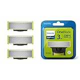 Philips OneBlade Ersatzklingen für alle OneBlade und OneBlade Pro Modelle (Modell QP230/50), Dreier-Pack