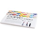 COPIC Ciao Marker Pad, 50 Blatt Markerpapier DIN A5, 75g/m² Zeichenpapier für Copic Marker, ultraweiß, säurefrei, chlorfrei
