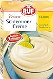 RUF Schlemmercreme Zitrone Doppelpack, ohne Kochen, Dessertpulver für eine locker fluffiges Creme-Dessert mit Zitronengeschmack, glutenfrei