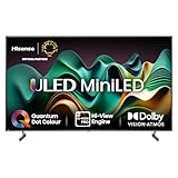 Hisense 75U6NQ 189 cm (75 Zoll) Fernseher 4K Mini LED ULED HDR Smart TV, 60Hz, HDMI 2.0, Game Mode Plus, Dolby Vision & Atmos, Bluetooth, Alexa Built-in, Anthrazit, [2024]