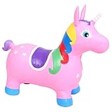 Toyvian Hüpfendes Einhorn Hüpfendes Tierspielzeug Hüpfball Aufblasbares Hüpftier Hüpfpferd Spielzeug Für Kleinkinder Mädchen Geburtstagsgeschenk Springspielzeug Für Drinnen Und Draußen