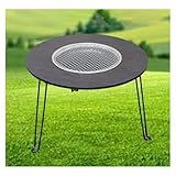 Holzkohle-BBQ-Grill Im Freien Tragbarer Holzkohlegrill Mit Einer Vielzahl Von Grillzubehör Perfekt Zum Kochen Und Grillen Im Freien, BBQ, Terrassen Mit Tragetasche(Size:23.62*18.74in,Color:Walnut)