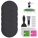 Trampolin-Flicken-Reparatur-Set, 4 x 4 Zoll, Trampolin-Flicken für Löcher oder Risse, Ersatz, professionelles Trampolin-Reparatur-Set, Trampolin-Zubehör, Set 1 (17-teilig), Trampolin-Flicken, Zelt-Rep