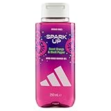 adidas Vibes Spark Up Duschgel, 250 ml, mit Noten von Süßorange und schwarzem Pfeffer, Duft Genderful