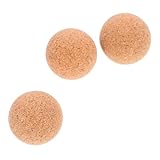 BESTonZON 3 Stück Tischfußball Ersatzkugeln aus Verschleißfestem Holz für Indoor Fußballtisch Kompakte Robuste Korkbälle mit Glatter Oberfläche für Verbessertes Spielerlebnis