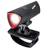 SIGMA SPORT Unisex – Erwachsene Led-helmlampe-2022044905 LED-Helmlampe, Schwarz, Einheitsgröße