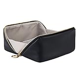 KALIDI Groß Kapazität Kosmetiktasche Damen Mäppchen Make Up Bag Schminktasche Federmäppchen Kosmetik Reise Täschchen (Schwarz)