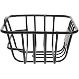 Zerodeko Praktischer Fahrradkorb Vorne aus Stabilem Eisen Leichter Kinderfahrradkorb mit Vorgebohrtem Loch Kratzfeste Vorderkorb Aufbewahrung für Fahrradzubehör