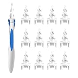 Ohrenschmalz Entferner,Q-grips Ohrenreiniger,Spirale Silikon Intelligentes Ohrenschmalz Entferner,360 Grad Spirale Silikon Ear Cleaning mit 16 Abwaschbaren Ersatzköpfen,für Erwachsene,Kinder