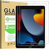 GOZOPO [2 Stück] Schutzfolie für iPad 9. / 8. / 7. Generation (iPad 9/8/7 10.2 Zoll, 2021/2020/2019), 9H-Härte Panzer Schutz Glas Gehärtetem Displayschutzfolie