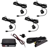 LOORGVEL Car Parking Sensor mit Hochpräzisen Sensoren -sprachwarnung Automatisches Rückfahr-radarsystem für Sichere Einparkhilfe Vorne und Hinten Fahrzeug-Backup-Schutz