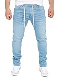 Yazubi Steve - Herren Sweathose in Jeansoptik - Baumwoll Jogging Jeans