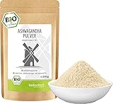 Ashwagandha Pulver Bio 250g | 100% echte Ashwagandha Wurzel aus Indien | bioKontor | indischer Ginseng