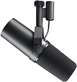 Shure SM7B Dynamisches Gesangsmikrofon für Rundfunk, Podcast und Aufnahmen, XLR-Studiomikrofon für Musik und Sprache, breiter Frequenzbereich, Warmer und weicher Klang - Schwarz