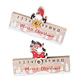 TOPBATHY 8 Stk Weihnachtskalender Aus Holz Weihnachts-countdown- Countdown- Für Die Inneneinrichtung Dekor Für Zu Hause Hängende Weihnachtsdekoration Advent Roman