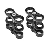 SHOOT 2PCS Aluminium-Legierung 360 Grad Drehende Kugelgelenk Arm Griff Halterung Zubehör für Digitalkamera und Unterwasser Tauchen Taschenlampe