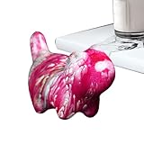 Katzenskulpturen, Heimdekoration, geschnitzte Katzenstatue, handbemalt, schwimmende Oberfläche, Handwerk, 4,8 x 3,6 x 2,3 cm, Bücherregal, Tischdisplay für Schlafzimmer, Esstisch, Sammlerregal