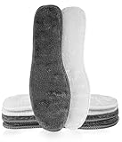 Bobelle Wear 2 Paar Lammwolle Einlegesohlen für Herren Damen,Winter Wärmesohlen Weich Dicke Flauschige Schafwolle Thermosohlen Schuheinlagen (Multicolor02, 39)