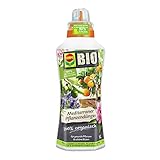 COMPO BIO Mediterraner Pflanzendünger für mediterrane Pflanzen, 100% natürliche und vegane Inhaltsstoffe, Flüssig-Dünger, 1 L