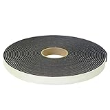 Selbstklebendes Schaumstoffband, schalldichte Isolierung, geschlossenzellige Schaumstoffdichtung, Wetterabisolierung, B 125 mm x T 1/4 Zoll (6 mm) x 75 m, 1 Rolle