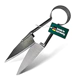 Berger Buchsbaumschere 2712 mit Rundfeder Schafschere aus geschmiedeten Klingen, Klingenlänge: 15,5 cm