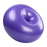 HOLIDYOYO Anti Burst PVC Yoga Donut Ball für Fitness und Balance rutschfest Dickes Material Inklusive Luftpumpe für Yoga Pilates Stretching Heimtraining Gymnastikbälle für Erwachsene