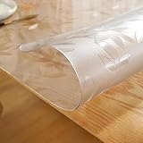 ZBXXSC Tischdecke Matt Transparent 1.5mm/2mm, PVC Transparente Tischfolie,Wasserdicht Hitzebeständig Kratzfest, Schutzfolie Tischschutz Tisch Für Esstische(2mm,60×200cm)