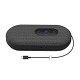 Headerbs USB-Konferenzmikrofon, Omnidirektionales 360-Grad-Design, Hi-Fi-Lautsprecher, für Online-Meetings und Spiele auf PCs und Laptops