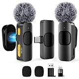 BYbrutek kabelloses Ansteckmikrofon mit Vier Aufnahmemodi für Handy, iPhone, Android und PC – Mini-Mikrofon, geeignet für Videoaufnahmen, Vlog, TikTok, YouTube, Live-Übertragung und Interviews