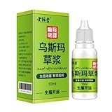 Usma Grass Juice Augenbrauen-Wachstumsserum, natürliches Usma Grass Juice Wimpernserum, reines Usma Grass Juice Haarwachstumsserum, Augenbrauen-Wachstumsserum für dickere Brauen, Wimpern und