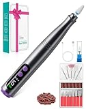 Fofile Nagelfräser Kabellos, 12 in 1 Elektrische Nagelfeile 9 Verstellbare Geschwindigkeit Fräser für Gelnägel Maniküre Set Elektrisch für Acrylnägel, Gelnägel Professionell Nail Drill