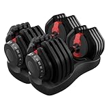 HAKENO 2x24kg Verstellbare Kurzhanteln 15 in 1 Hantelset Einstellbare Platzsparende Hanteln, Kraftraining und Heimtraining Variable Gewichte platzsparend