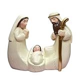 F Fityle Krippenfigur, Weihnachtsdekor, Basteln, Tischfigur, Heilige Familie, Krippe für Regalschränke, Tisch, Zuhause, Urlaub