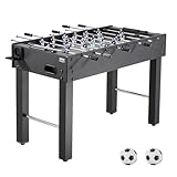 VEVOR Tischfußballtisch in Standardgröße (1212 x 610 x 838 mm), Indoor-Kickertisch für Zuhause, Familie und Spielzimmer, langlebiges Set, inkl. 2 Bällen & Punktezähler & 2 Getränkehaltern