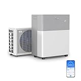 Midea Portasplit Klimaanlage, Mobile Wärmepumpe, Kühlen A++/Heizen A+, 12000 BTU 3, 5kW, für Räume bis zu 42 m² / 105 m³, nur 39 dB(A) im Silent-Modus