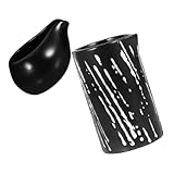 FUNNETOYU 2 Stück Milchkanne Schaumkrug Sirup Krug Milchaufschäumer kleiner Glaskrug Milchstärkerin Schäumer Krug Milchspritterbecher Schaumbecher Porzellancreamer Keramik